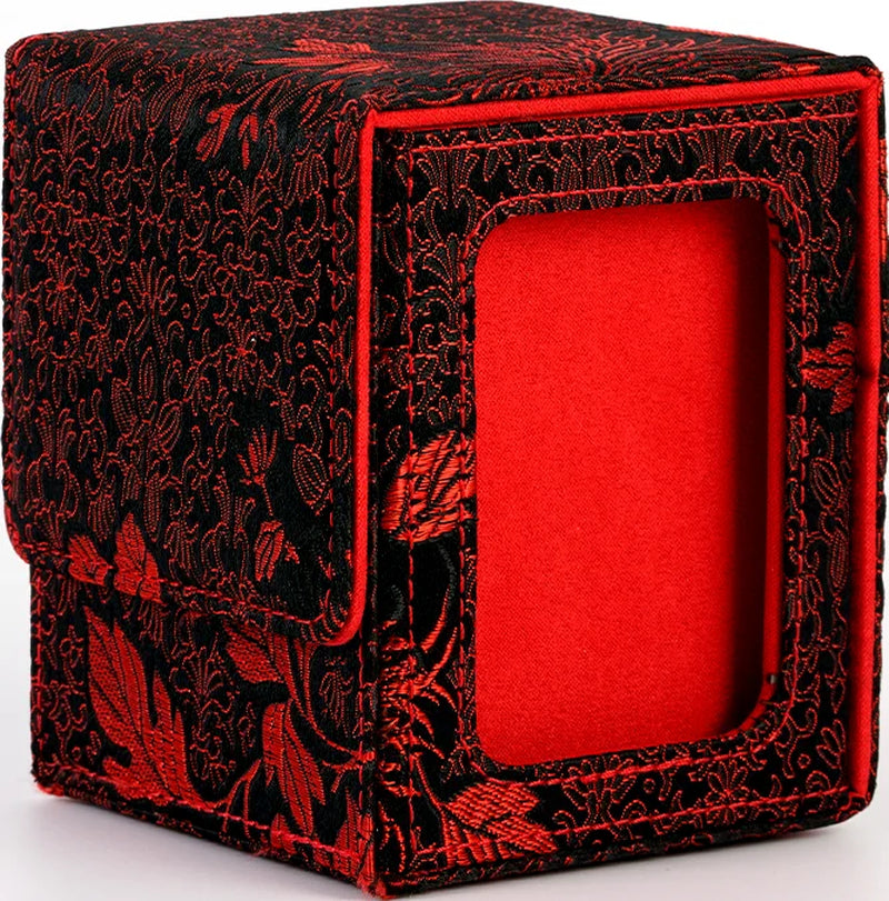 120+ trading card deck box with display window and magnetic lid