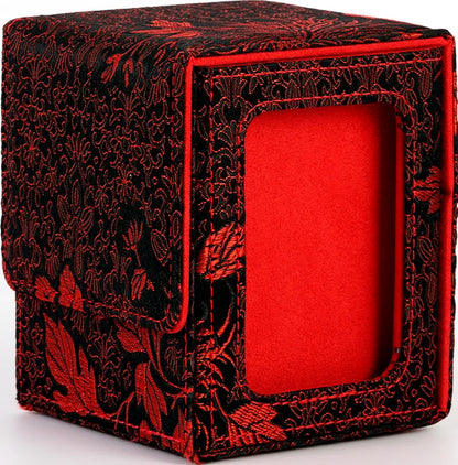 120+ trading card deck box with display window and magnetic lid