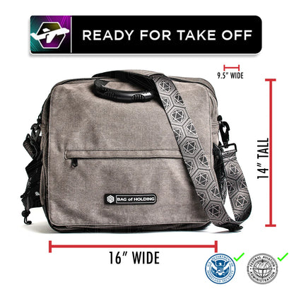Messenger Bag of Holding canvas gaming and travel bag