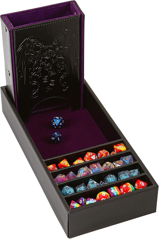 Citadel 3-in-1 dice tower, rolling tray and storage box for tabletop RPGs