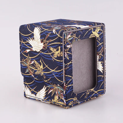 120+ trading card deck box with display window and magnetic lid