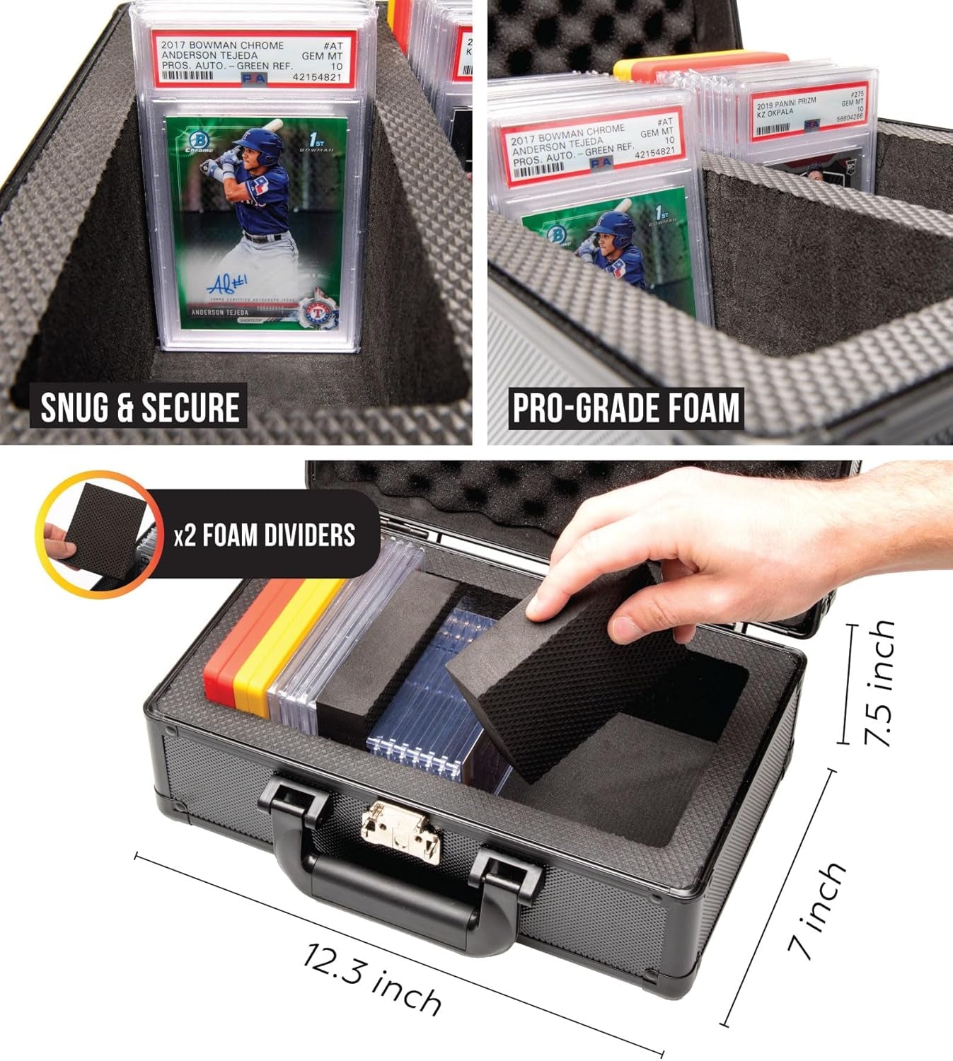 Slab Armor Graded Card Case — Holds 40+ PSA / BGS / SGC Slabs