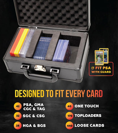 Slab Armor Graded Card Case — Holds 40+ PSA / BGS / SGC Slabs