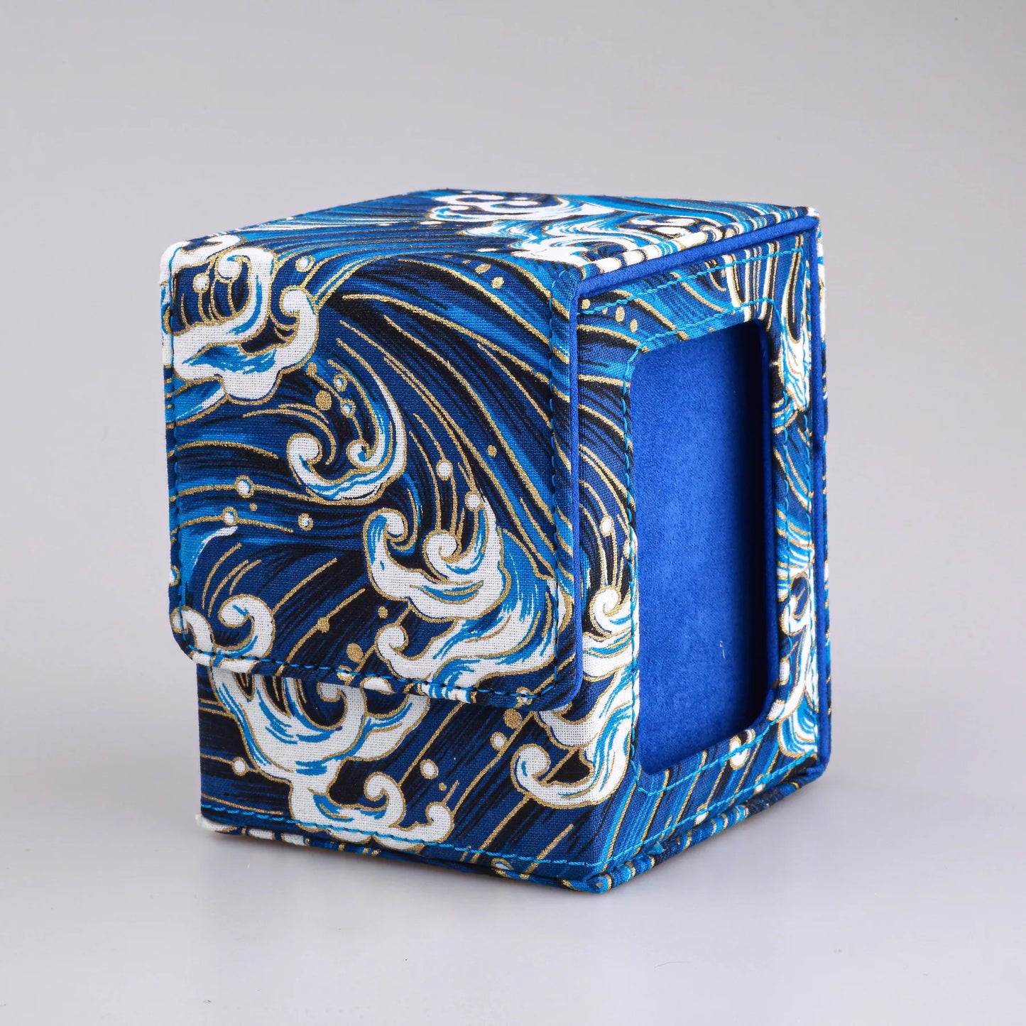 120+ trading card deck box with display window and magnetic lid