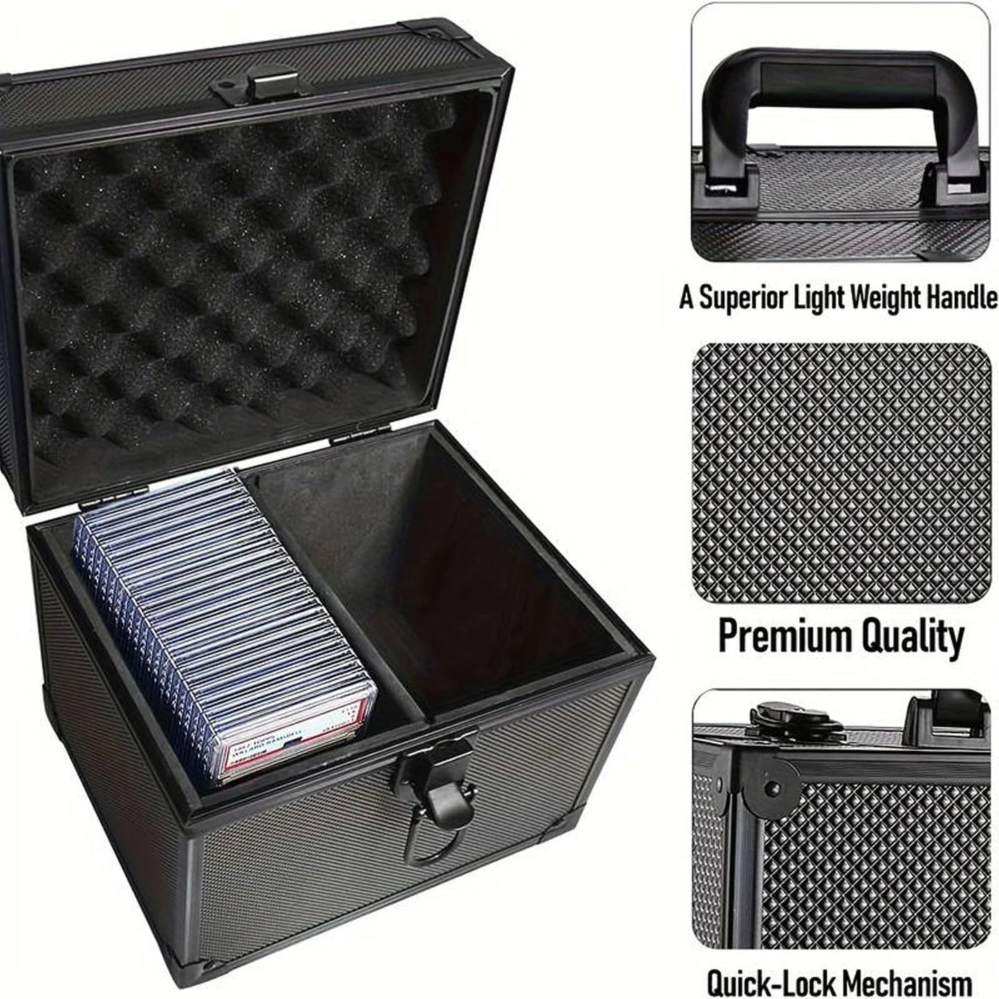 Graded card storage box for PSA, BGS and SGC slabs