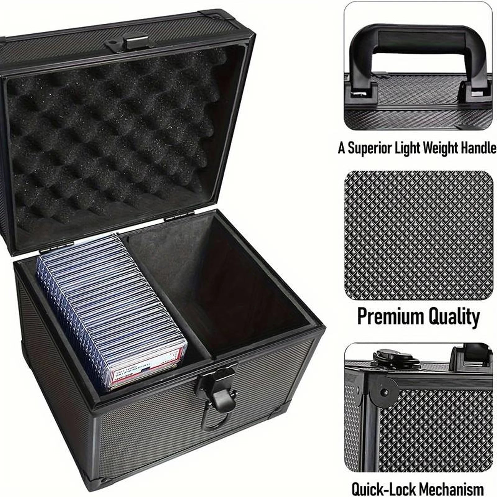 Graded card storage box for PSA, BGS and SGC slabs