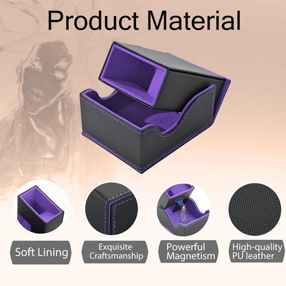 Foldable Dice Tower & Rolling Tray (Black / Violet)